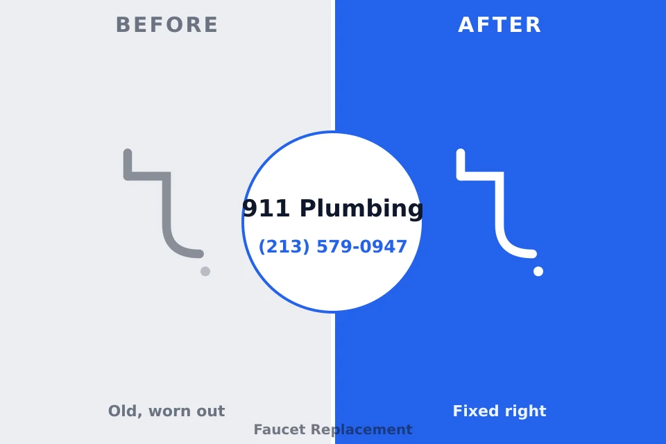 Before and after: plumbing repair Elizabeth, CO